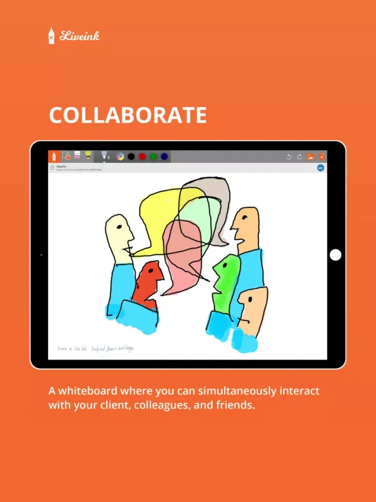 LiveInk - Interactive Whiteboard iPad  Screenshots