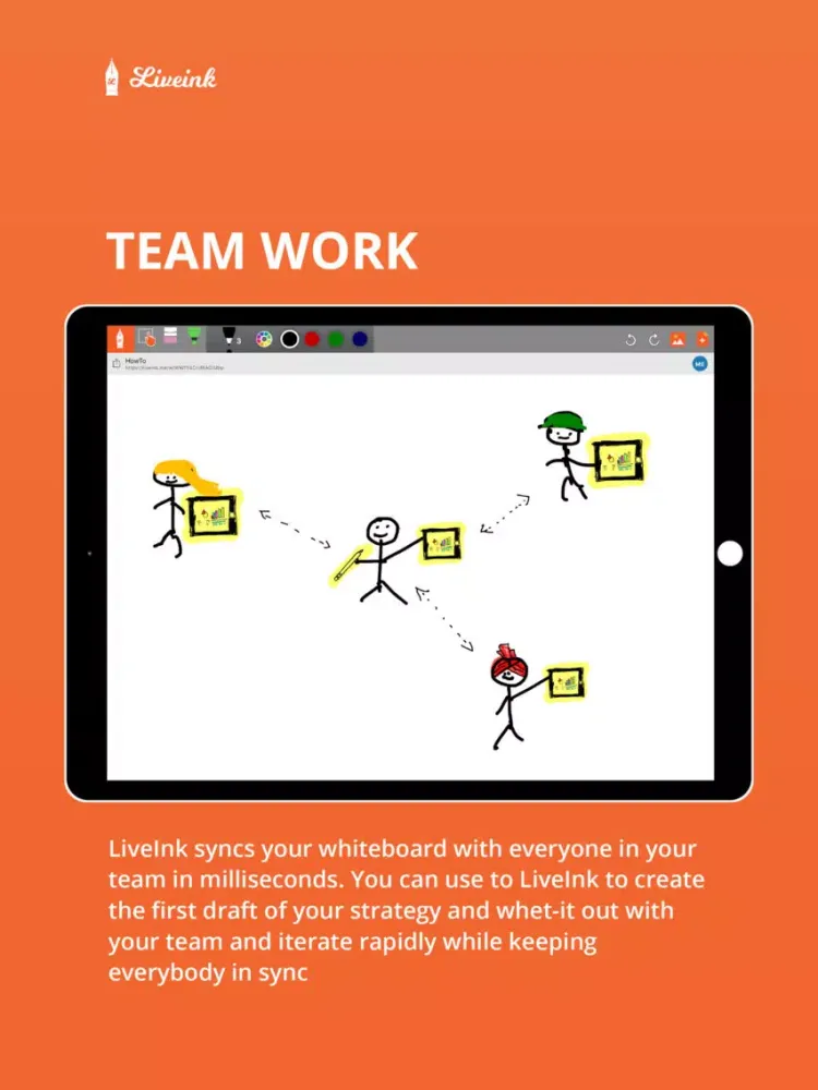 LiveInk - Interactive Whiteboard iPad  Screenshots