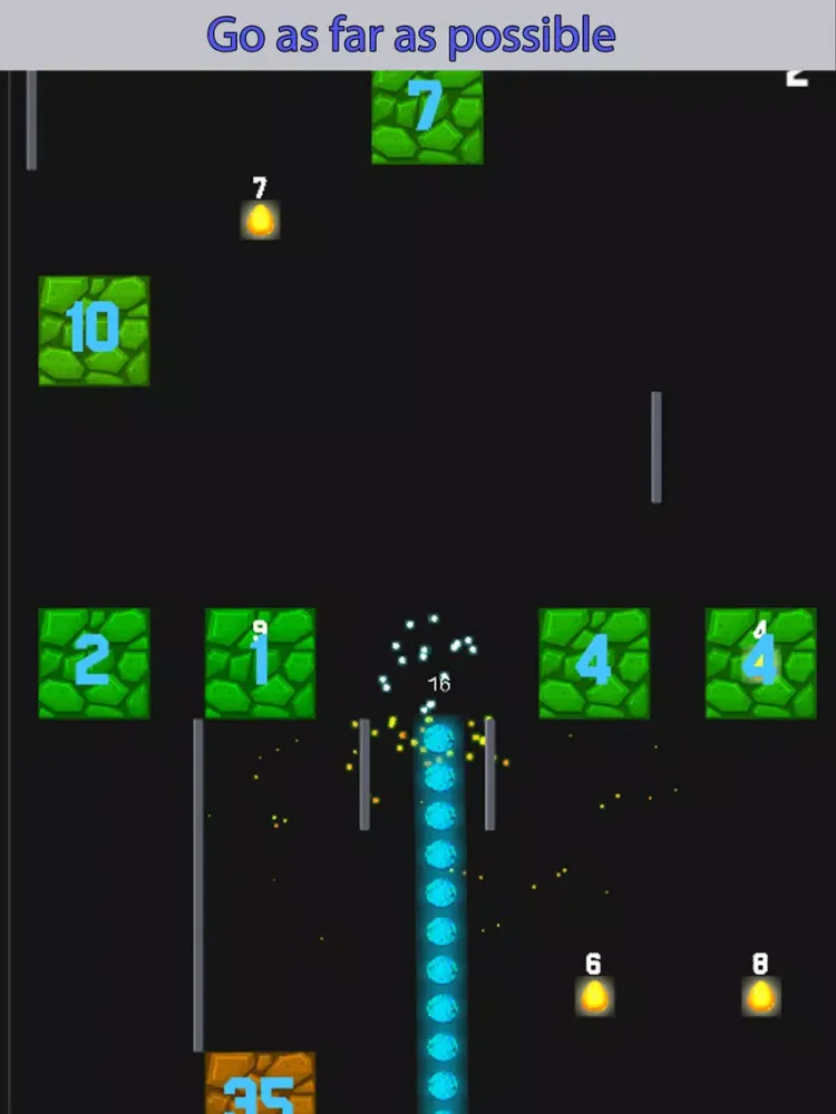 Glow balls through blocks iPad  Screenshots