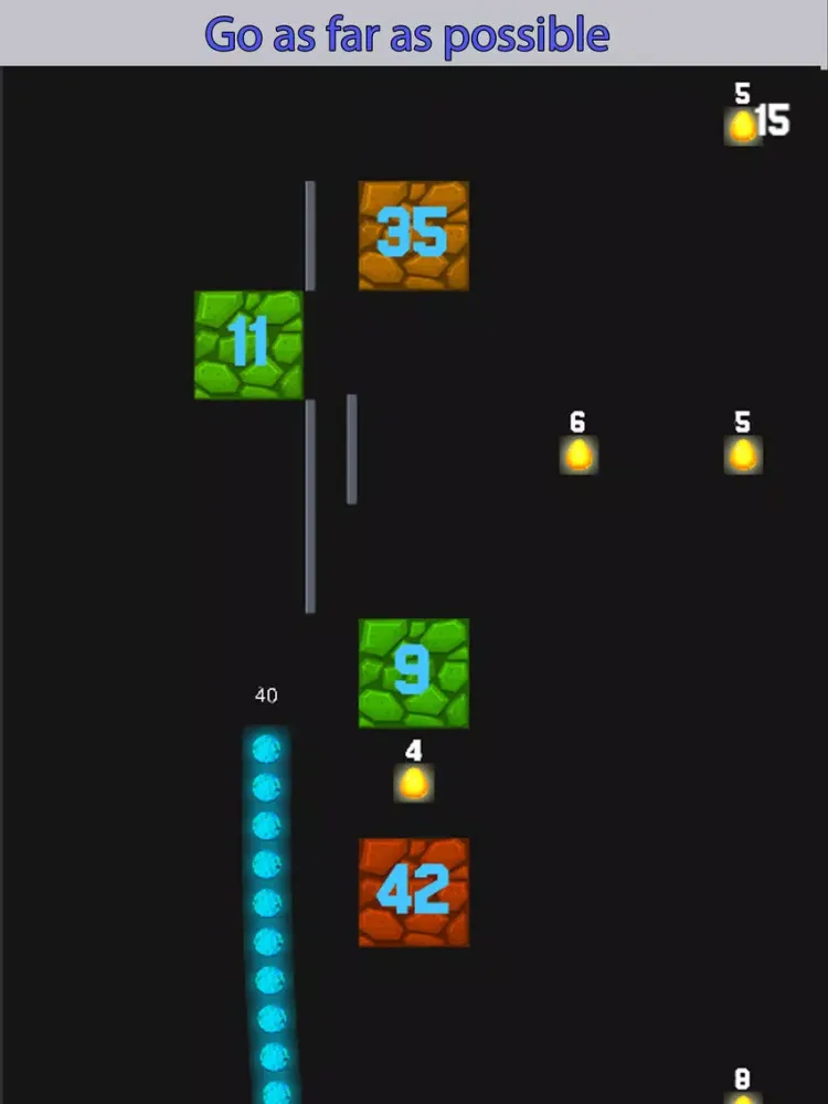 Glow balls through blocks iPad  Screenshots