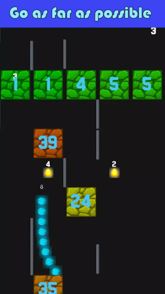 Glow balls through blocks Screenshots