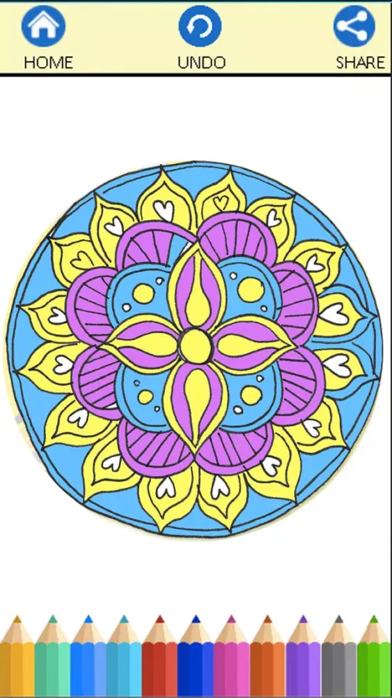 Capturas de pantalla de mandala finger painting for kids