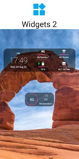 Capturas de tela do Signal Strength