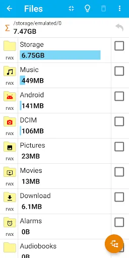 Storage Space Screenshots
