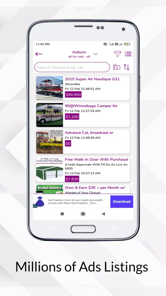 Classified Ads Screenshots