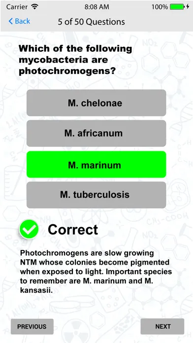 Capturas de tela do Clinical Lab Science Review