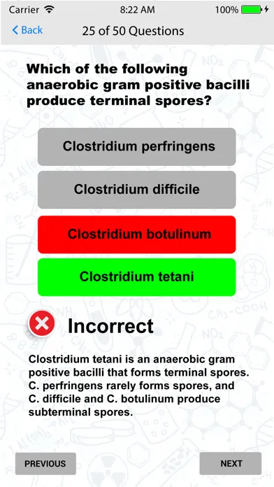 Capturas de tela do Clinical Lab Science Review