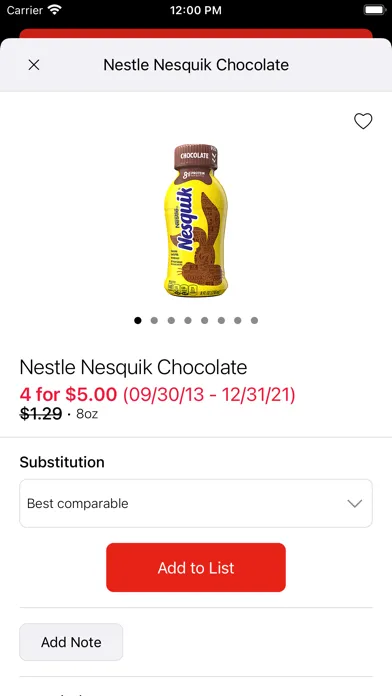 Capturas de tela do Compare Foods Online