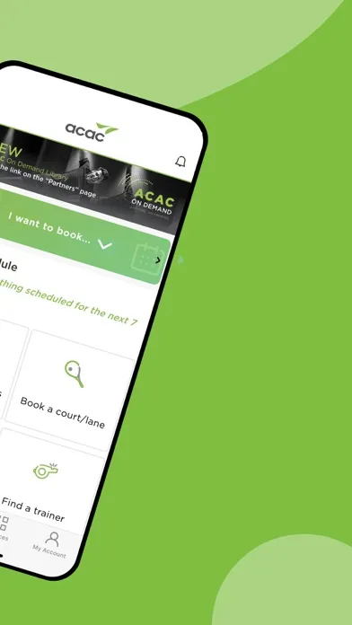 Скриншоты ACAC FITNESS & WELLNESS APP