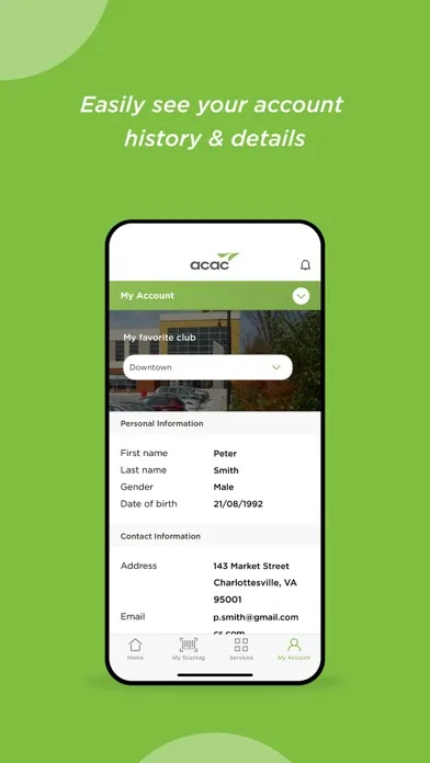 Скриншоты ACAC FITNESS & WELLNESS APP