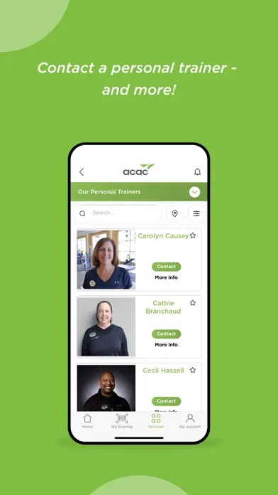 Скриншоты ACAC FITNESS & WELLNESS APP