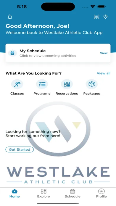Westlake Athletic Club App Ekran Görüntüleri