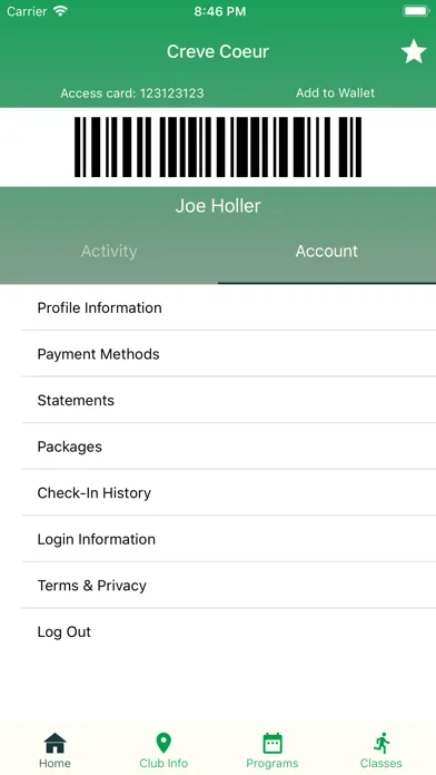CCRC Tennis Mobile App應用截圖