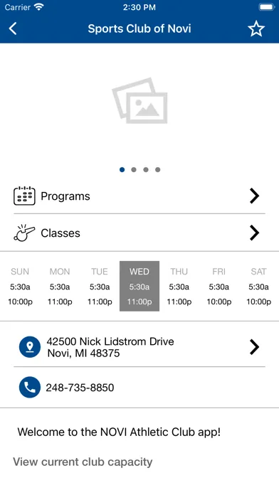 Novi Athletic Club Screenshots
