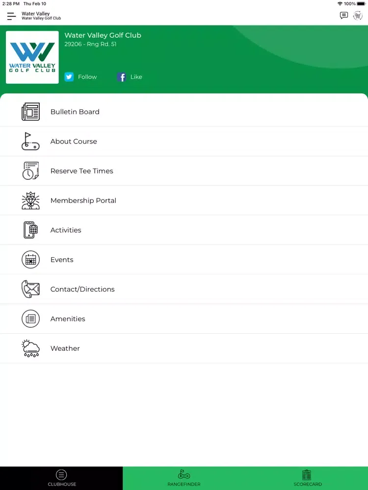 Capturas de tela do Water Valley Golf Club iPad 