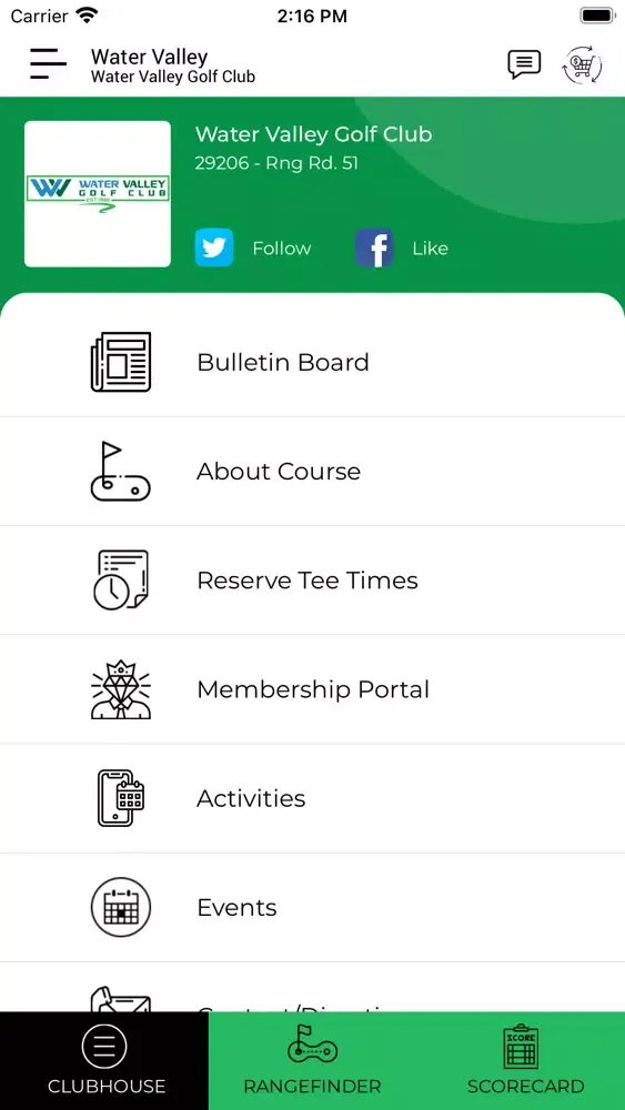 Capturas de tela do Water Valley Golf Club