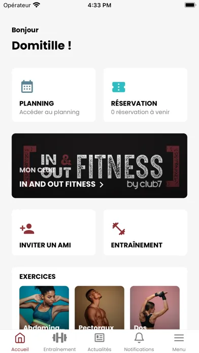 Скриншоты In And Out Fitness