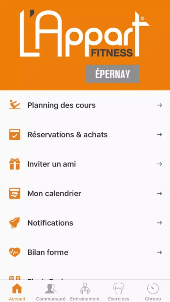 Appart Fitness Epernay سکرین شاٹس