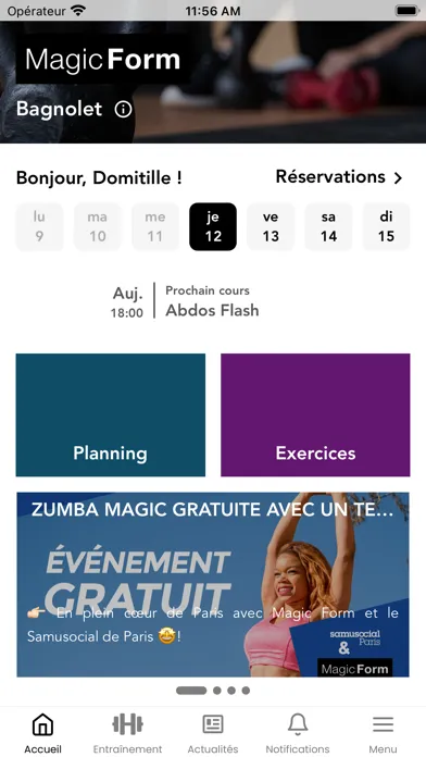 Tangkapan layar Magic Form France
