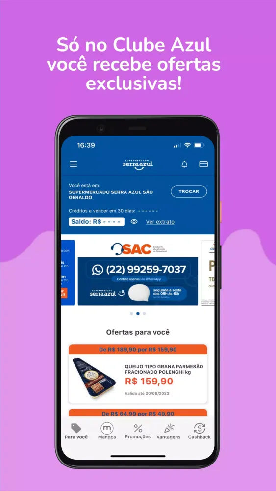 Capturas de pantalla de Clube Azul