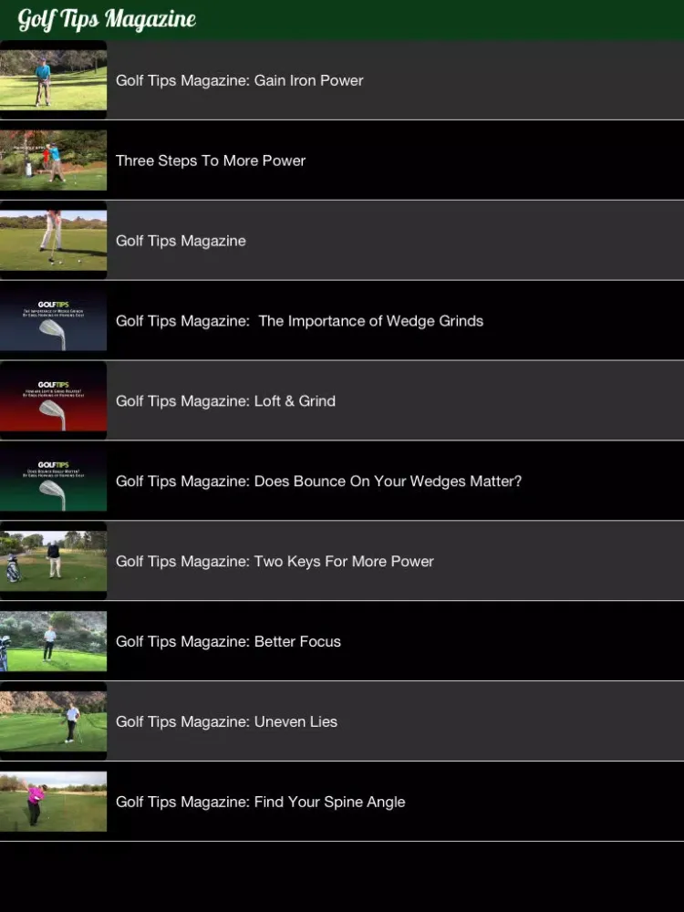 تصاویر Golf News Pro iPad 