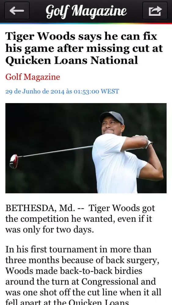 تصاویر Golf News Pro