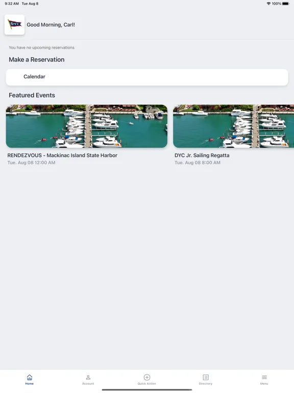 Detroit Yacht Club iPad  স্ক্রিনশট