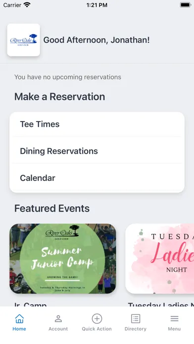 River Oaks App Screenshots