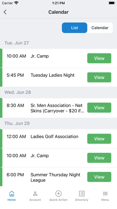 River Oaks App Screenshots