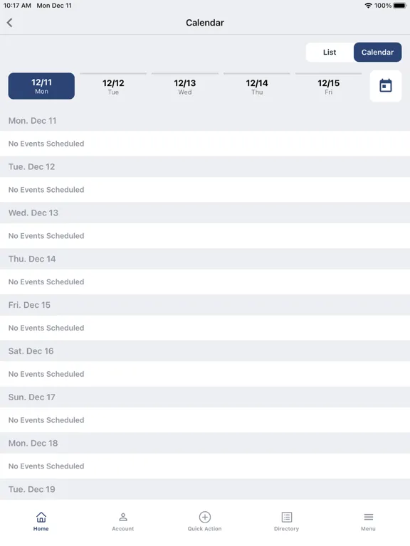 Ảnh chụp màn hình của Spring Lake Bath & Tennis Club iPad 