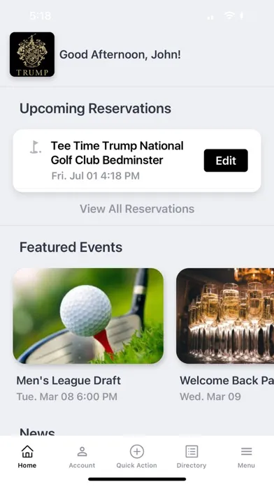 Trump Golf Bedminster スクリーンショット