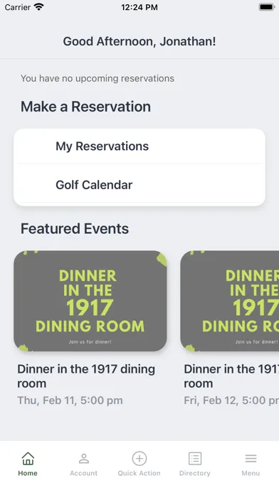 Capturas de tela do Valdosta Country Club