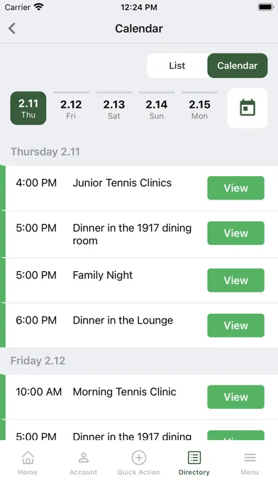Capturas de tela do Valdosta Country Club