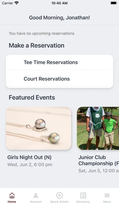 Capturas de tela do The Club at Carlton Woods