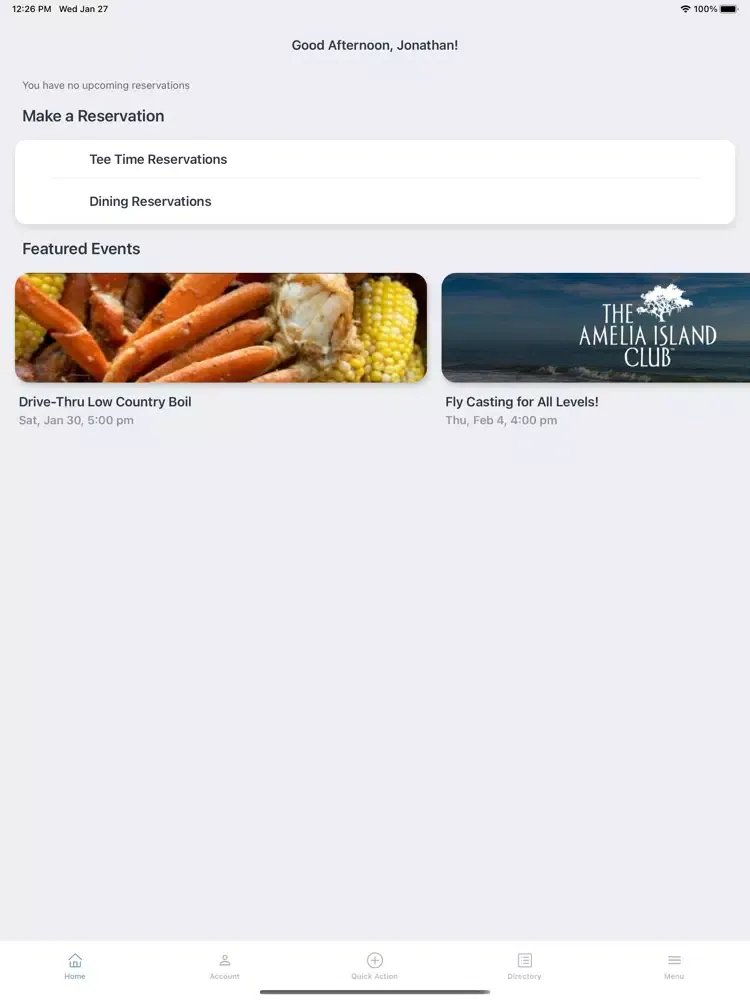 Скриншоты The Amelia Island Club iPad 