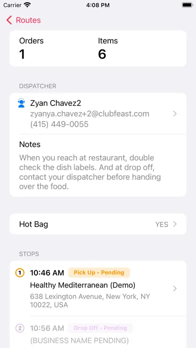 Tangkapan layar Club Feast: Delivery Partner