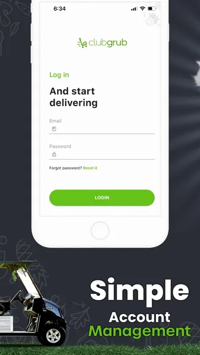 Screenshot di ClubGrub Delivery