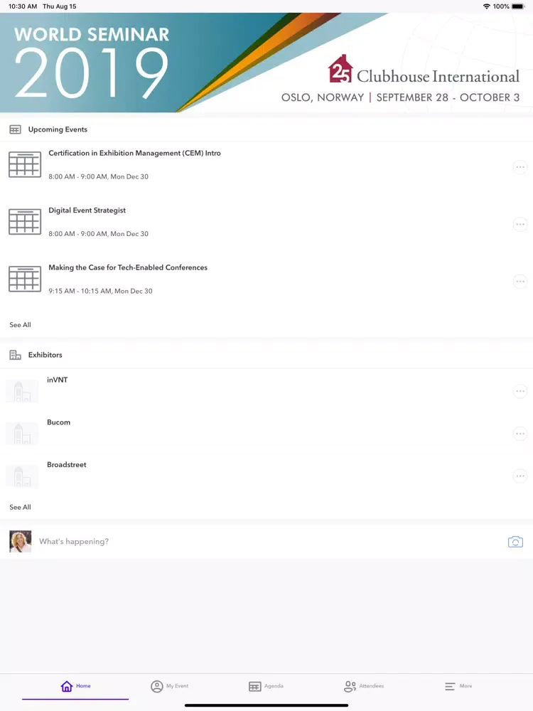 Zrzuty ekranu Clubhouse International 2019 iPad 