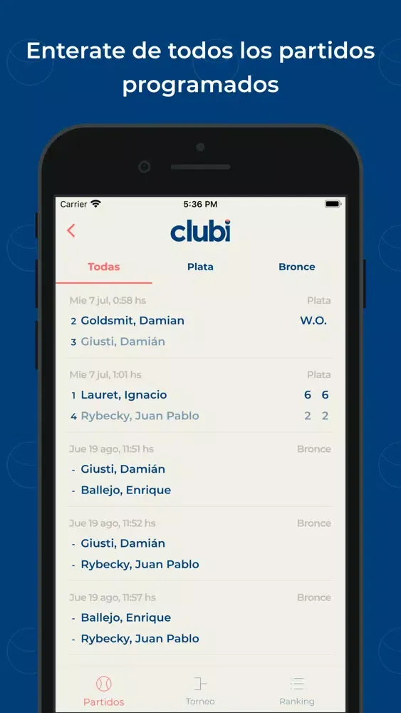 Screenshot di Clubi