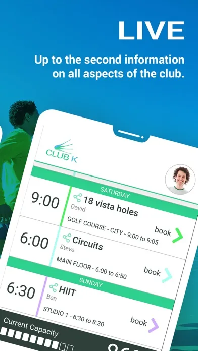 Ảnh chụp màn hình của ClubLink