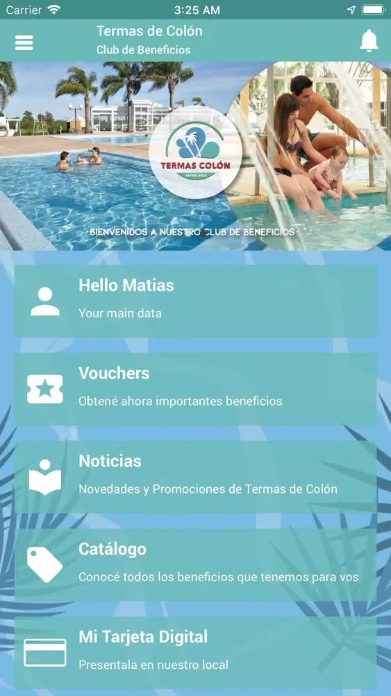 Tangkapan skrin Termas de Colón