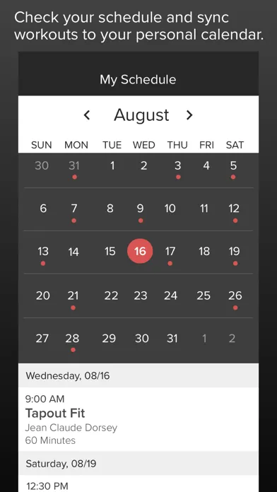 ClubReady Members Screenshots
