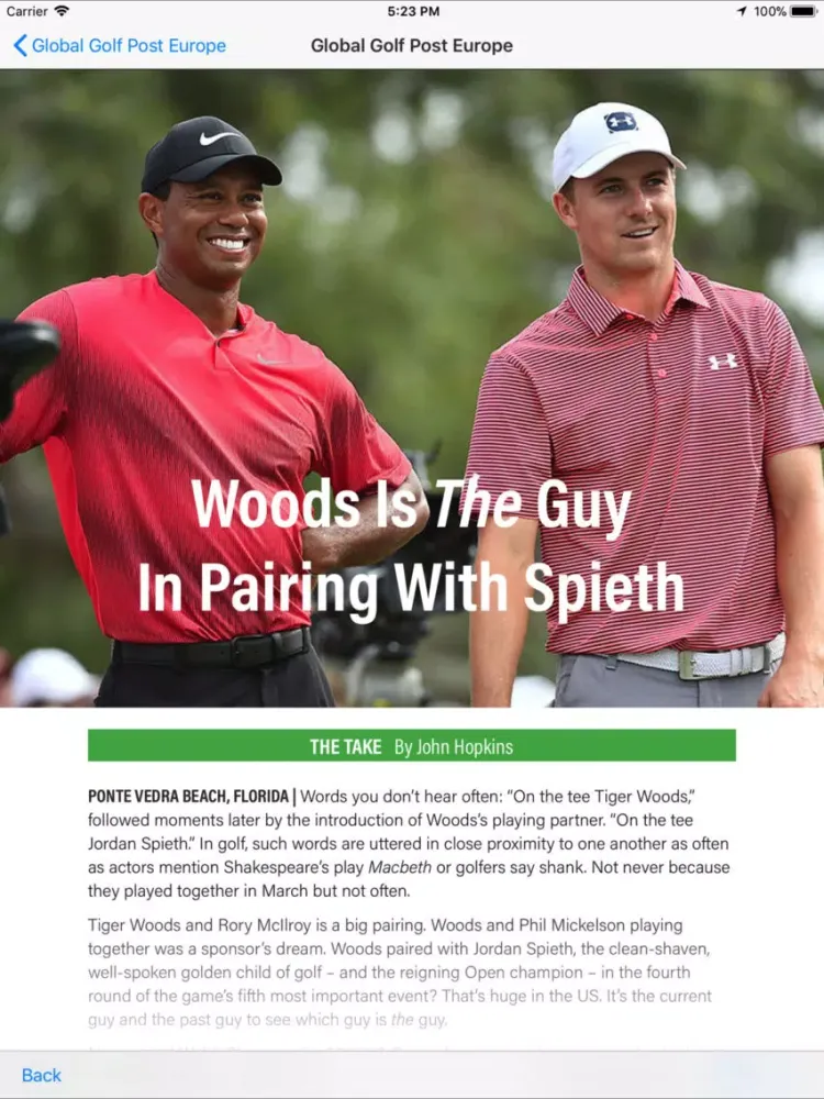 Скриншоты Global Golf Post (Intl.) iPad 