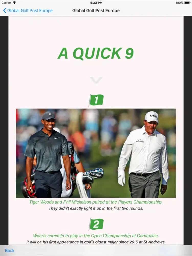 Скриншоты Global Golf Post (Intl.) iPad 