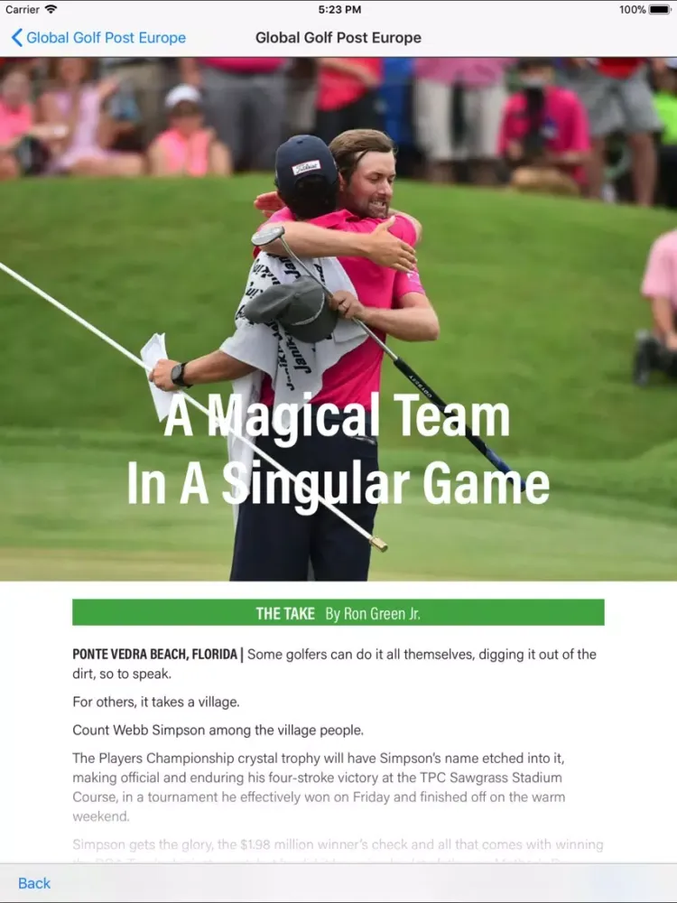 Скриншоты Global Golf Post (Intl.) iPad 