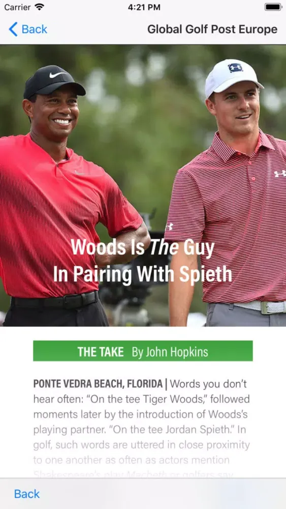 Скриншоты Global Golf Post (Intl.)
