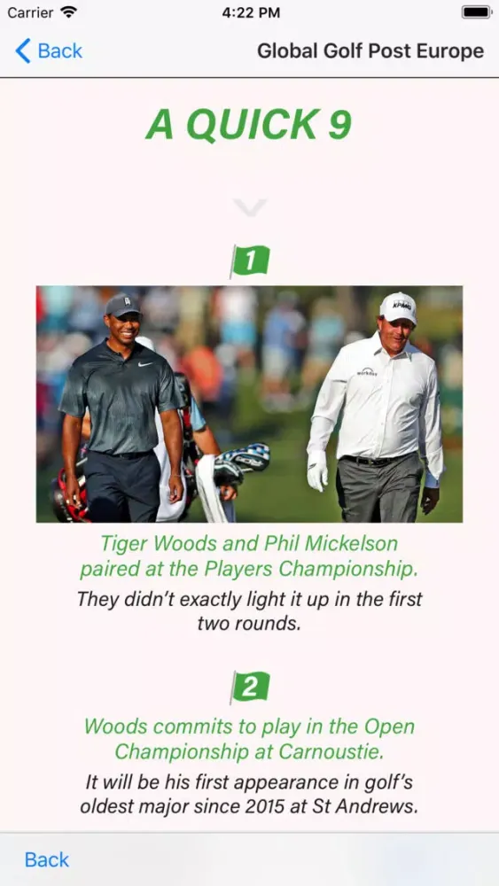 Скриншоты Global Golf Post (Intl.)