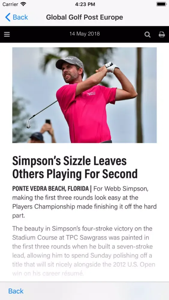 Скриншоты Global Golf Post (Intl.)