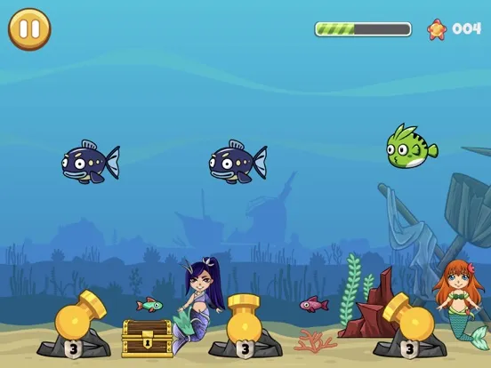 Capturas de tela do Sharks vs Mermaids iPad 