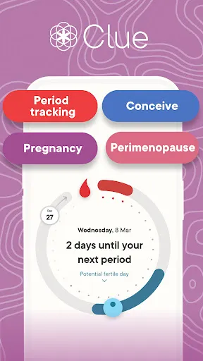 Clue Period Tracker & Calendar スクリーンショット